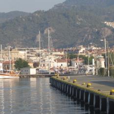 Marmaris port stop for personnel transfer