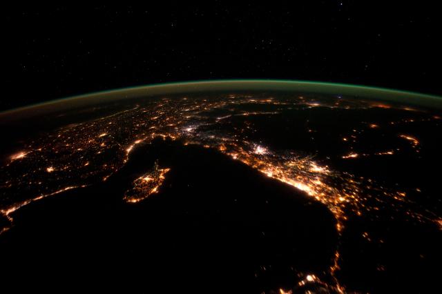 View of the eastern Mediterranean from the International Space Station