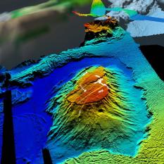 View of Eratosthenes Seamount from the southsouthwest