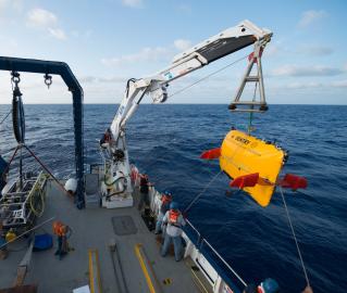 AUV Sentry during launch