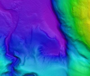 Bathymetric map