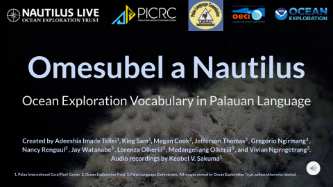 Title slide of Omesubel a Nautilus slideshow