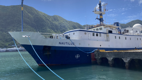 E/V Nautilus in port in Pago Pago, American Samoa