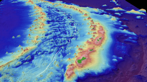 Mariana back arc volcanoes