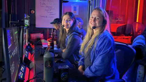 Chloe Berger and Marina Garwood on E/V Nautilus