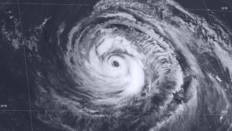 Super Typhoon Dolphin imagery from August 3 2026