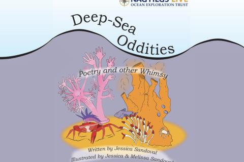 Oddities Cover page with book title written by Jessica Sandoval
