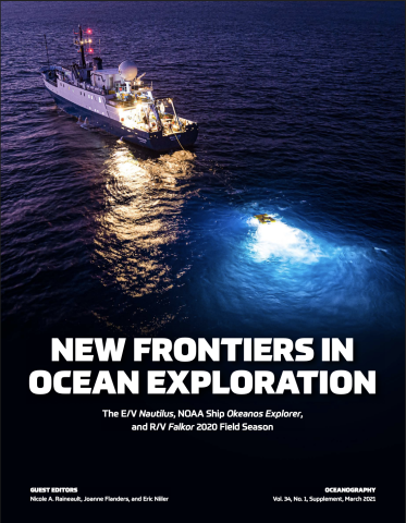 Cover of 2021 Oceanography supplement