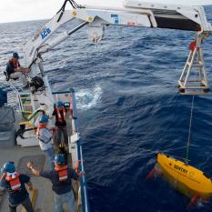 AUV Sentry released for launch