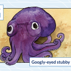 G is for Googly Eyed Stubby Squid