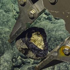 rock sample with altered core