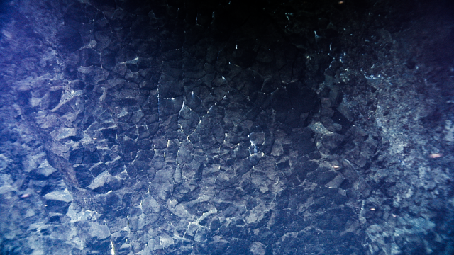 basalt wall on Ruby seamount