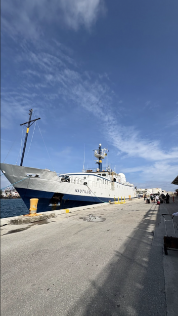 E/V Nautilus in port