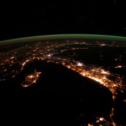 View of the eastern Mediterranean from the International Space Station