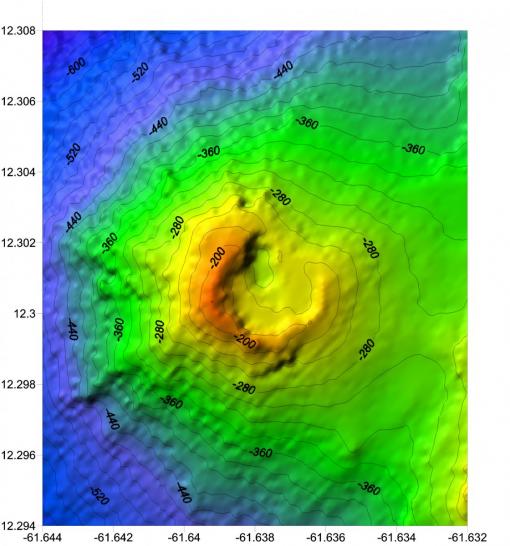 Kick 'em Jenny bathymetry