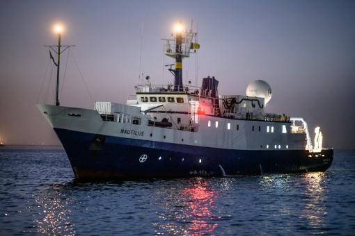 E/V Nautilus at Port. 