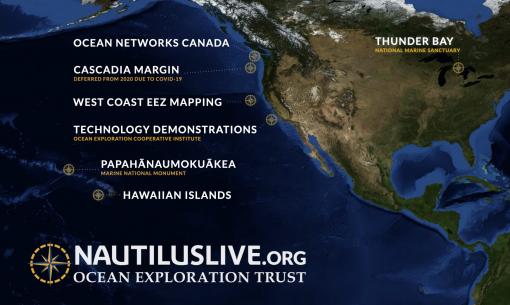 2021 <em>Nautilus</em> Expedition Map