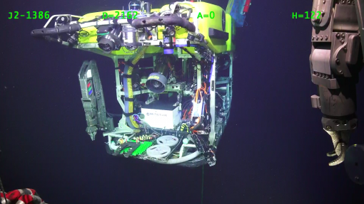 ROV Hercules located above seafloor