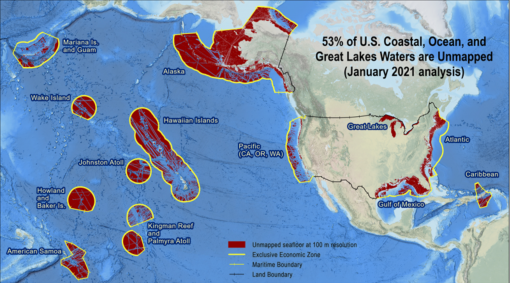 Status of the seafloor mapping within U.S. waters. NOAA
