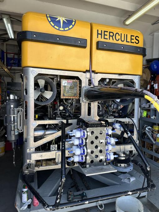 eDNA filters on ROV Hercules
