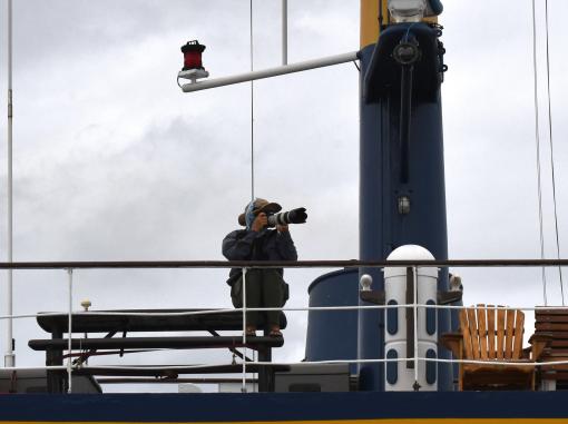 Karen Baird on E/V Nautilus