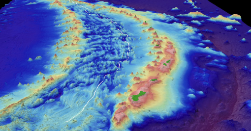 Mariana back arc volcanoes
