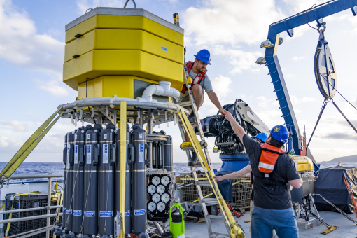 DAP Lander on back deck e/v nautilus