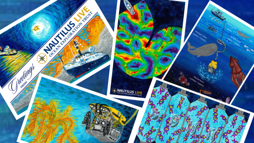 Compilation of postcard designs