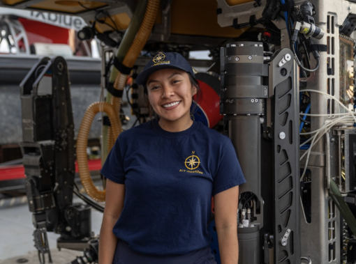 Kim Etsitty onboard EV Nautilus