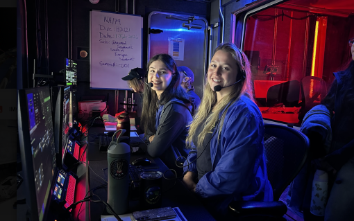 Chloe Berger and Marina Garwood on E/V Nautilus