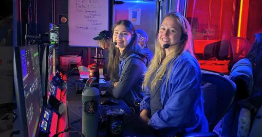 Chloe Berger and Marina Garwood on E/V Nautilus