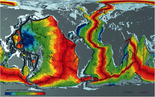 Age of Earth's seafloor map