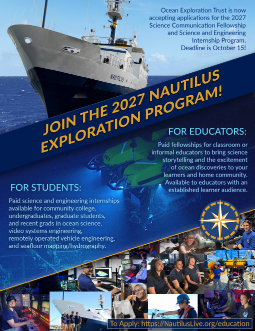 apply for 2026 nautilus exploration program