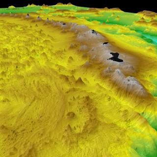 Volcanic arc of the Mariana Archipelago viewed from the south